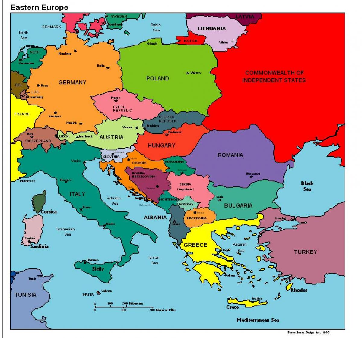 تعبر سياسات يهلك  ألبانيا خريطة أوروبا - خريطة أوروبا توضح ألبانيا (جنوب أوروبا - أوروبا)