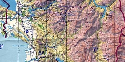خريطة الجغرافيا ألبانيا